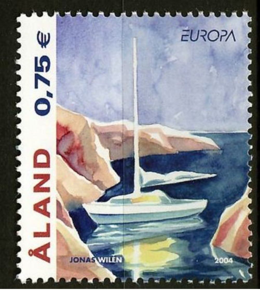 (!)  EUROPA CEPT De 2004  Thème Les Vacances  ALAND Y&T 235  Neuf(s) ** Mnh - 2004