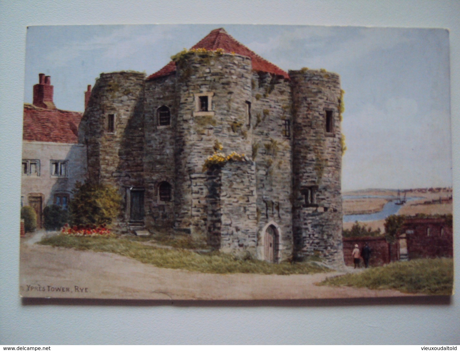 RYE  Post Card Of An Original Water Colour Drawing By A.R. QUINTON  "Yprès Tower" - Rye
