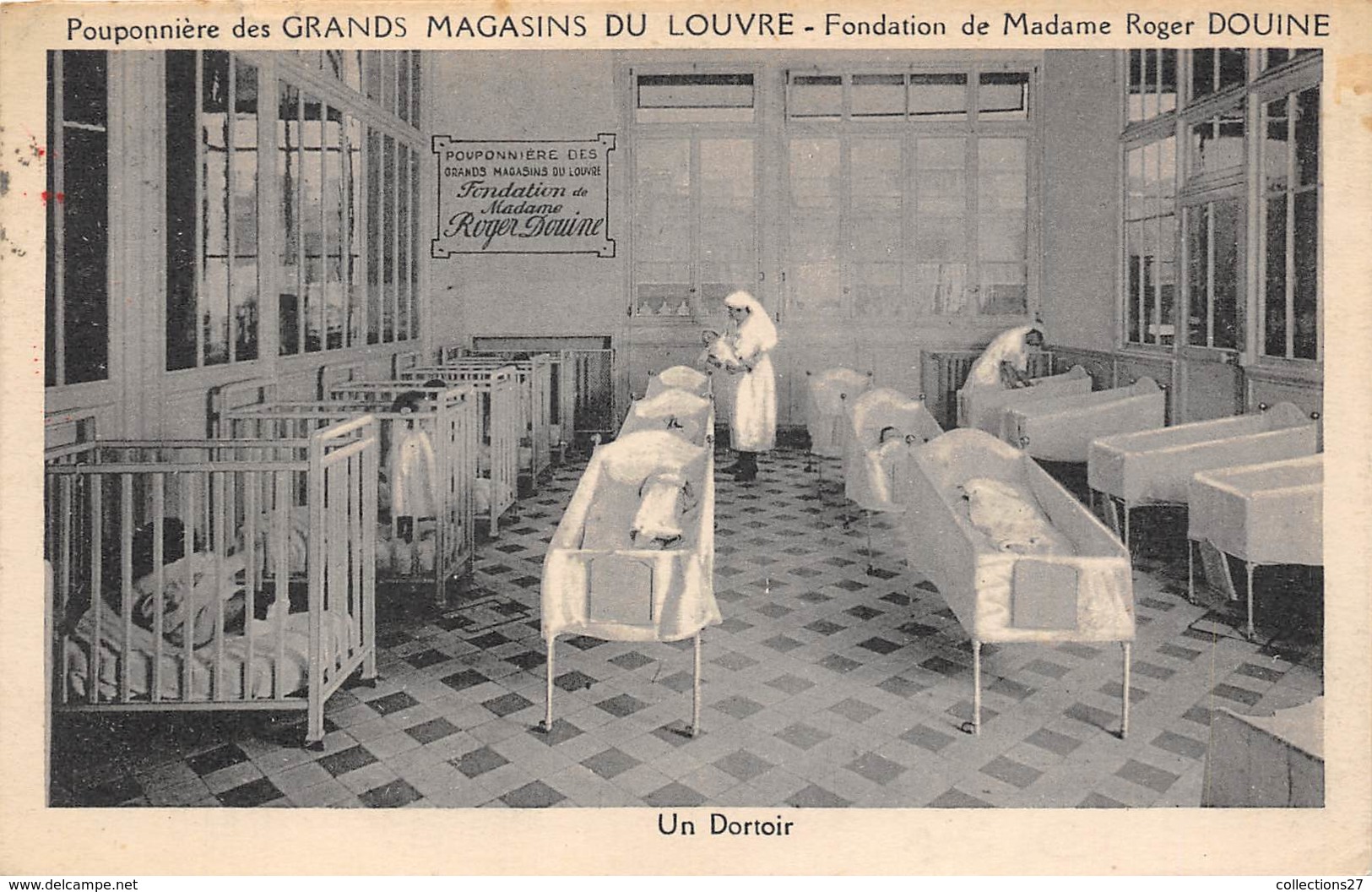 PARIS-75001-POUPONNIERE DES GRANDS MAGASINS DU LOUVRE , FONDATION DE MME ROGER DOUINE, UN DORTOIR - Arrondissement: 01