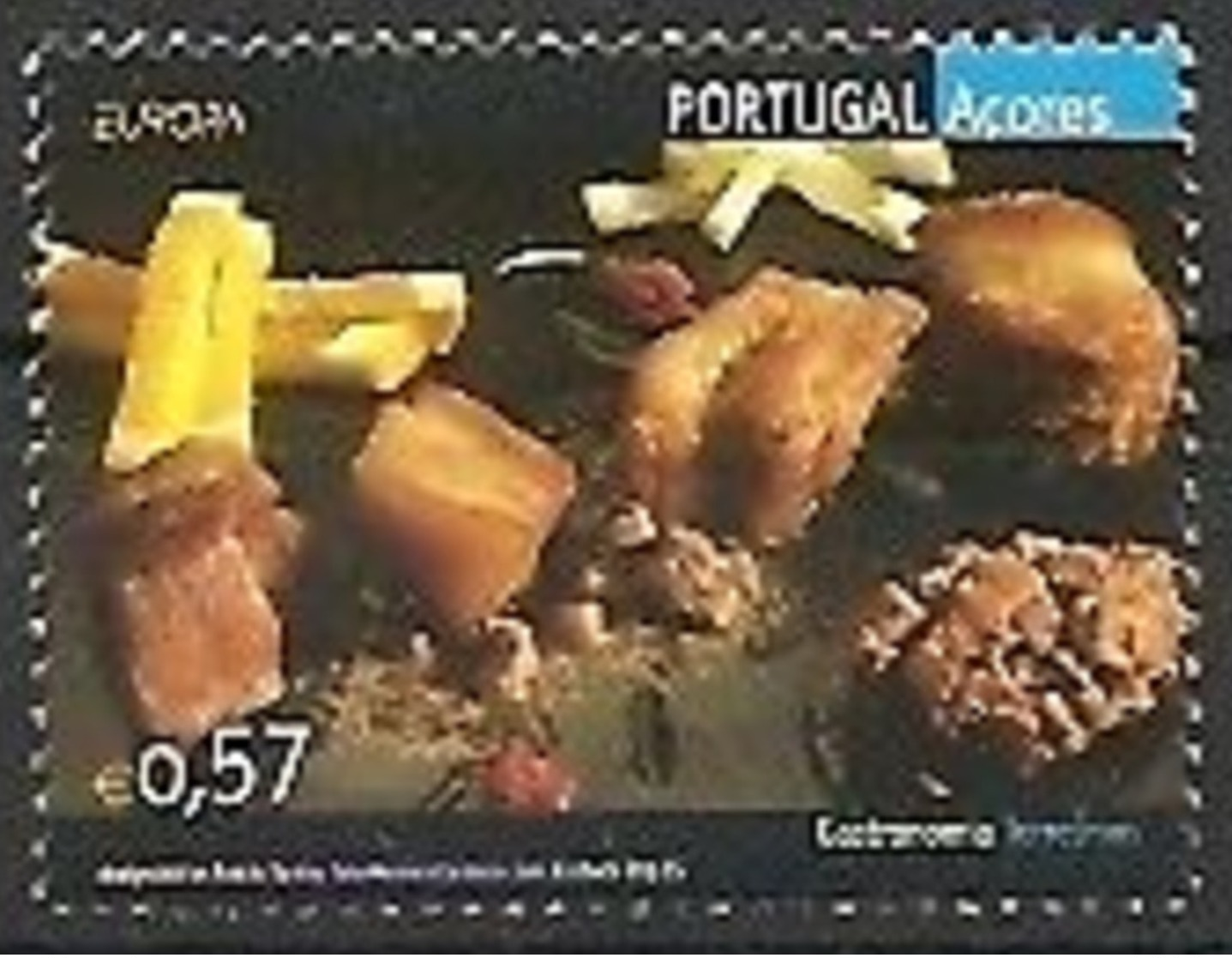 (!)  Timbre EUROPA CEPT De 2005  Thème La Gastronomie  ACORES  Y&T  496 Neuf(s) ** Mnh - 2005