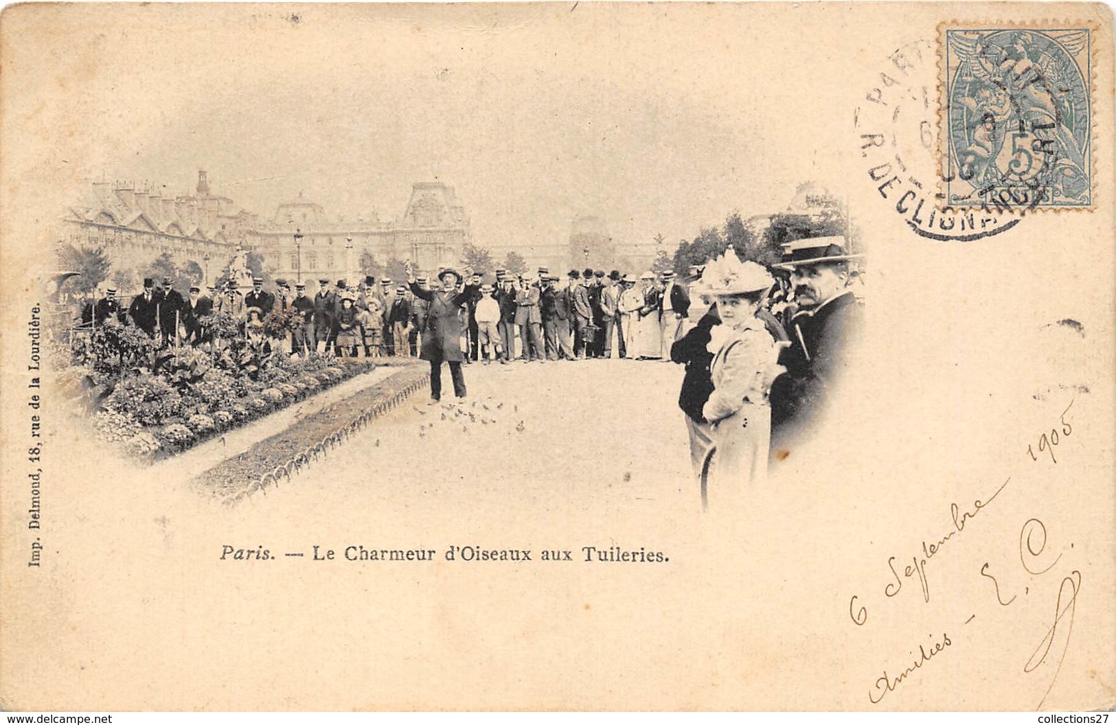 PARIS-75001- LE CHARMEUR D'OISEAUX AUS TUILERIES - Arrondissement: 01