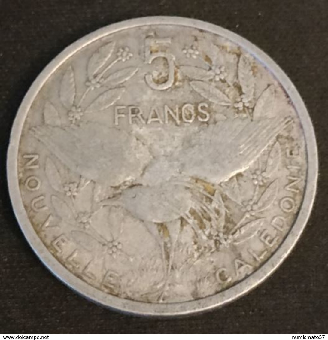 NOUVELLE CALEDONIE - 5 FRANCS 1952 - Union Française - KM 4 - Oiseau Cagou - Neu-Kaledonien