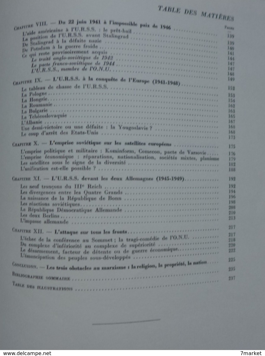 Henry Peyret - L'U.R.S.S.  /  éd. Presses Universitaire de France - 1961