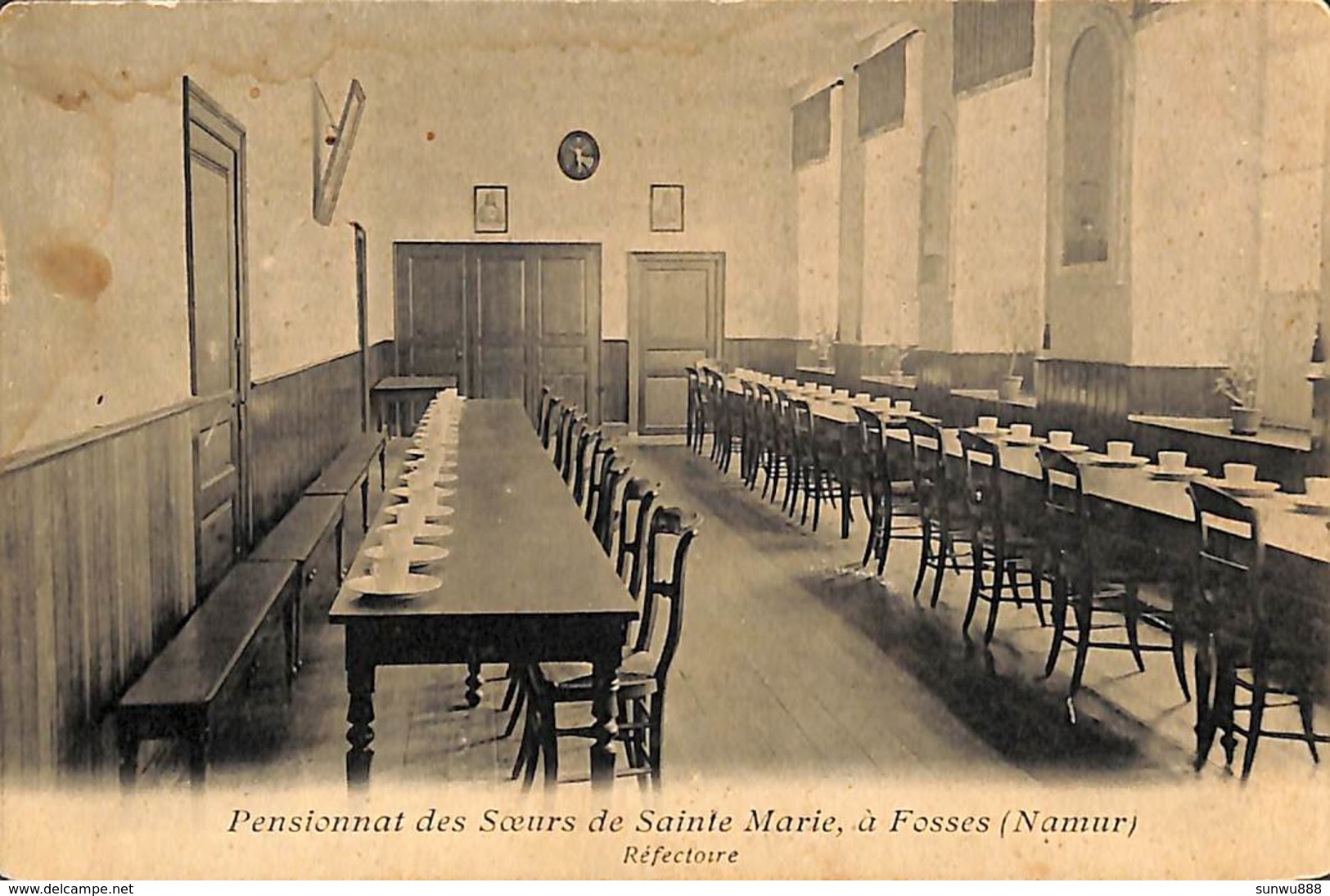 Pensionnat Des Soeurs De Sainte Marie à Fosses  - Réfectoire (prix Fixe) - Fosses-la-Ville