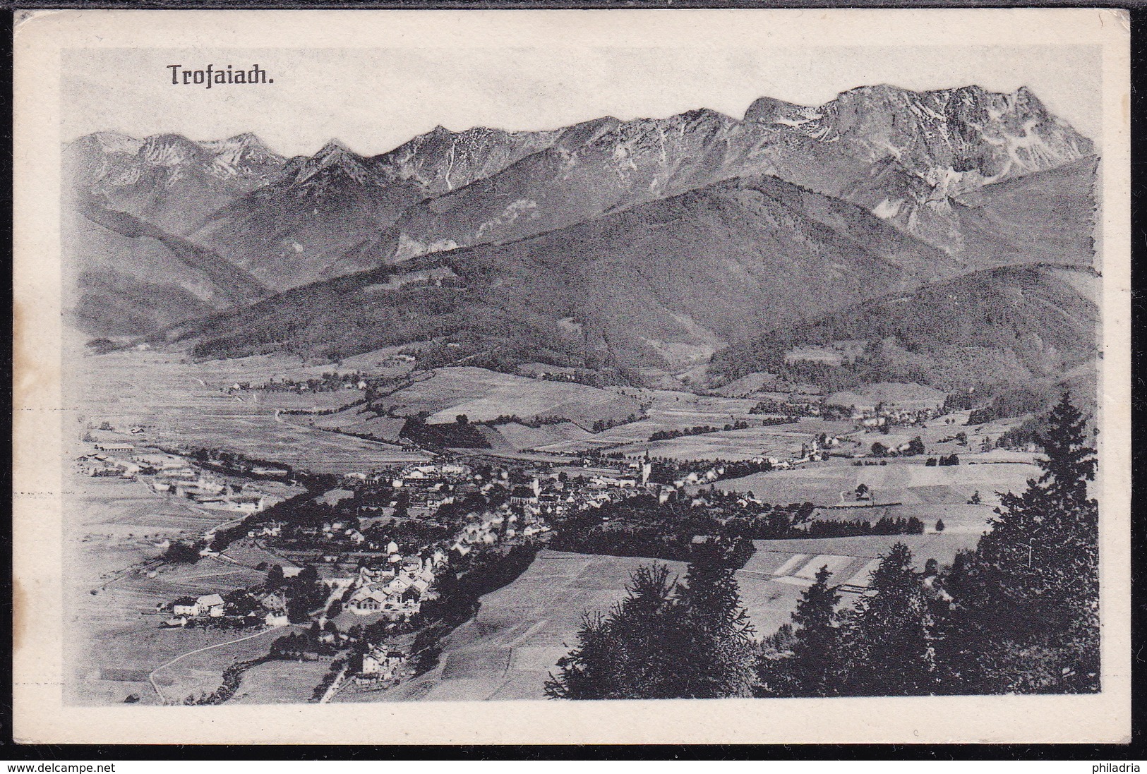 Austria, Steiermark, Trofaiach, General View, Mailed 1921, Some Imperfections, Stamp Removed - Trofaiach