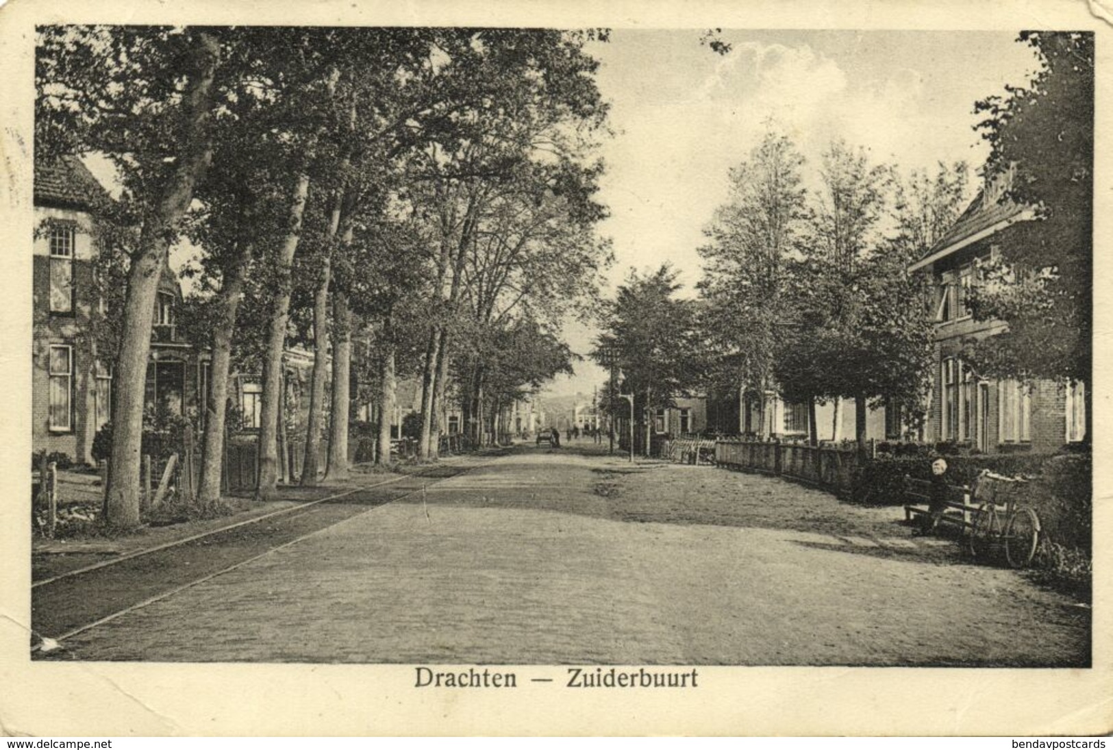 Nederland, DRACHTEN, Zuiderbuurt (1920s) Ansichtkaart - Drachten