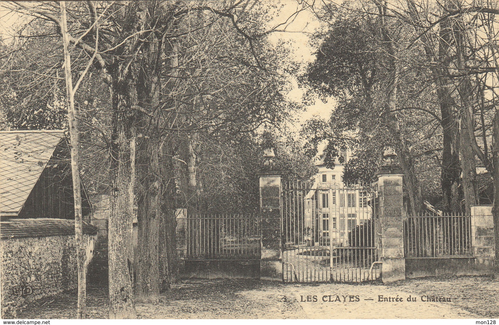 LES CLAYES (78)  ENTREE DU CHATEAU - Les Clayes Sous Bois