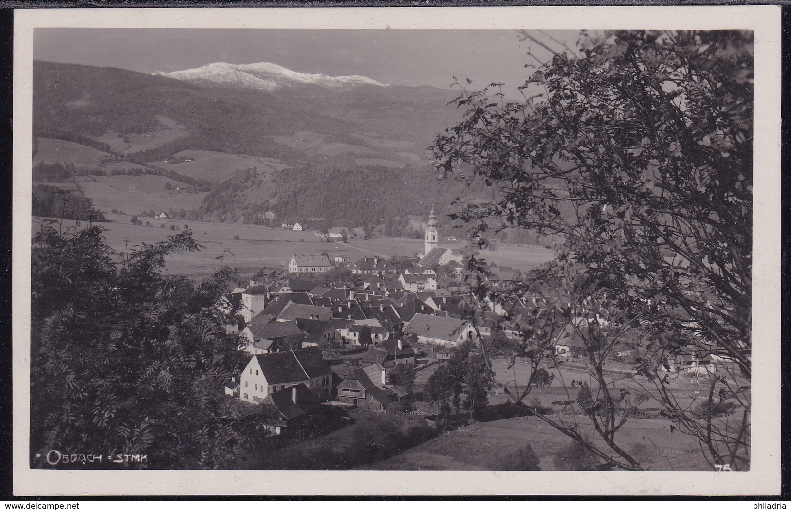 Austria, Steiermark, Obdach, General View, Mailed 1933, "Lavamünd - Zelzweg, 325" Railway TPO Cancellation - Obdach