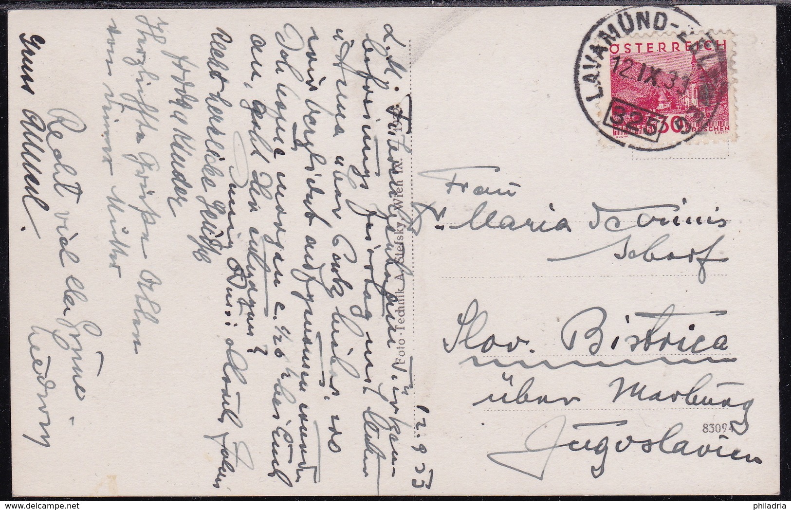 Austria, Steiermark, Obdach, General View, Mailed 1933, "Lavamünd - Zelzweg, 325" Railway TPO Cancellation - Obdach