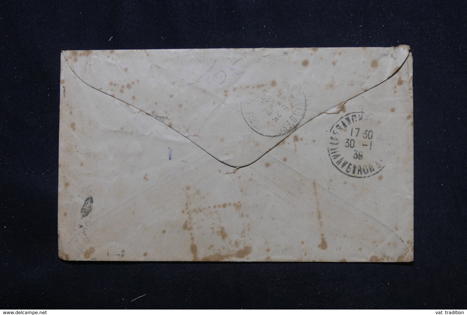 NOUVELLE ZÉLANDE - Enveloppe De Rhutt En 1938 Pour La France Avec Cachet De Taxe - L 59964 - Lettres & Documents