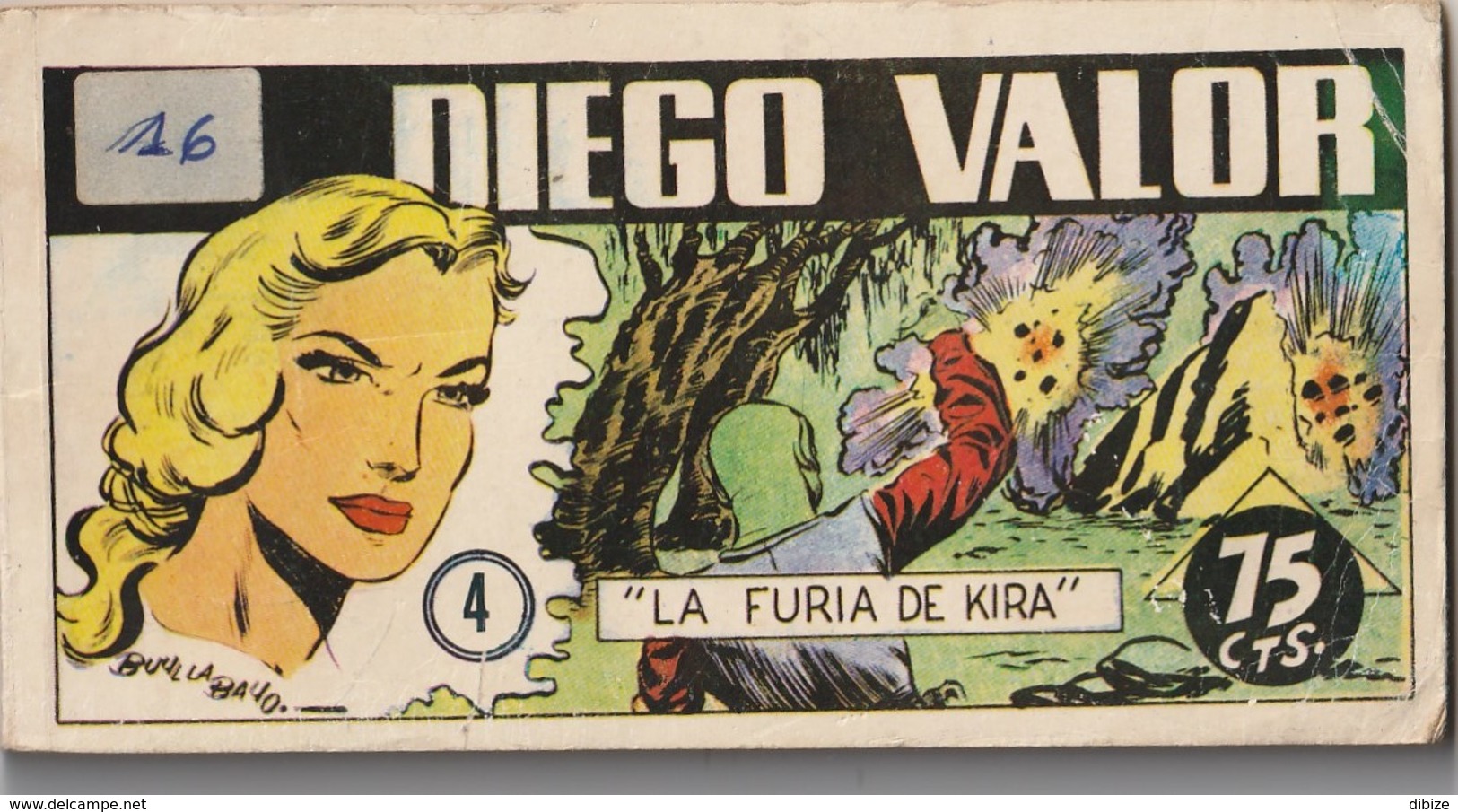 Comic. Español Diego Valor N ° 4. 1986. Agotado. Condición Media Garabatos En La última Página. - Autres & Non Classés