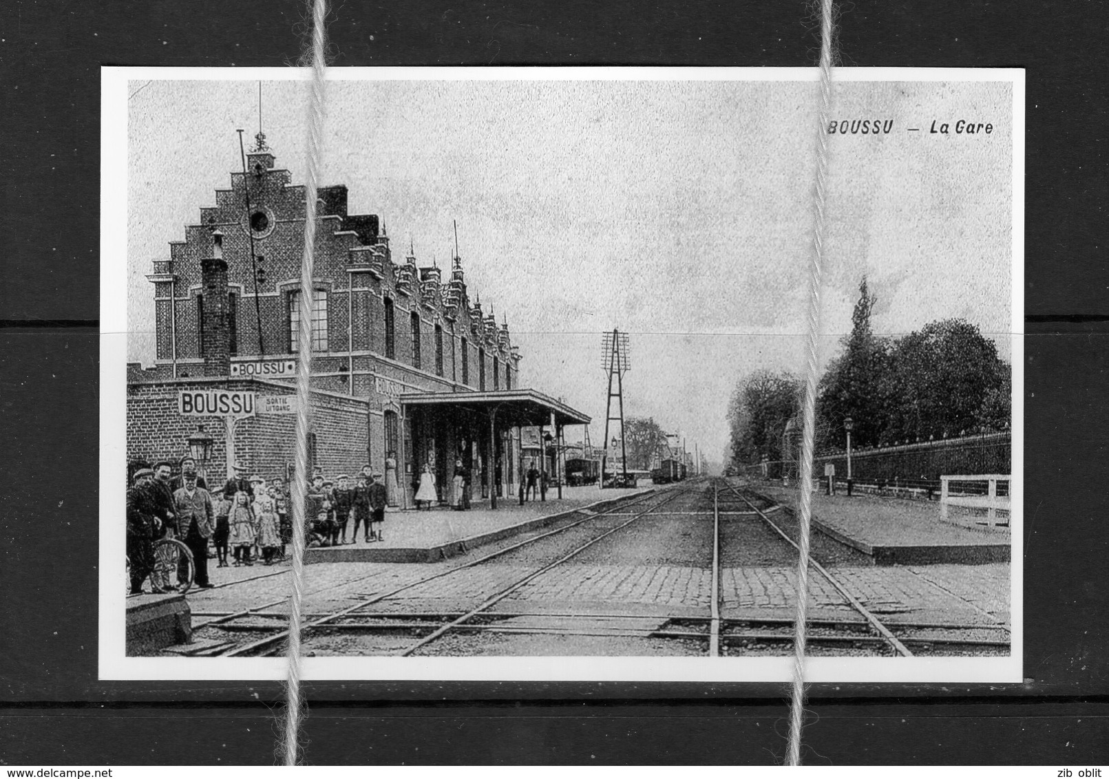 PHOTO DE CPA GARE De BOUSSU  HAINAUT - Boussu