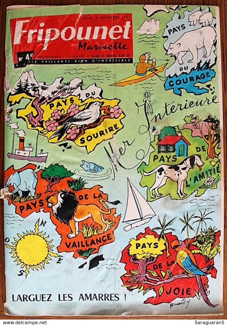 MAGAZINE FRIPOUNET ET MARISETTE - 24 ème Année (1964) - Numéro 45 - Fripounet