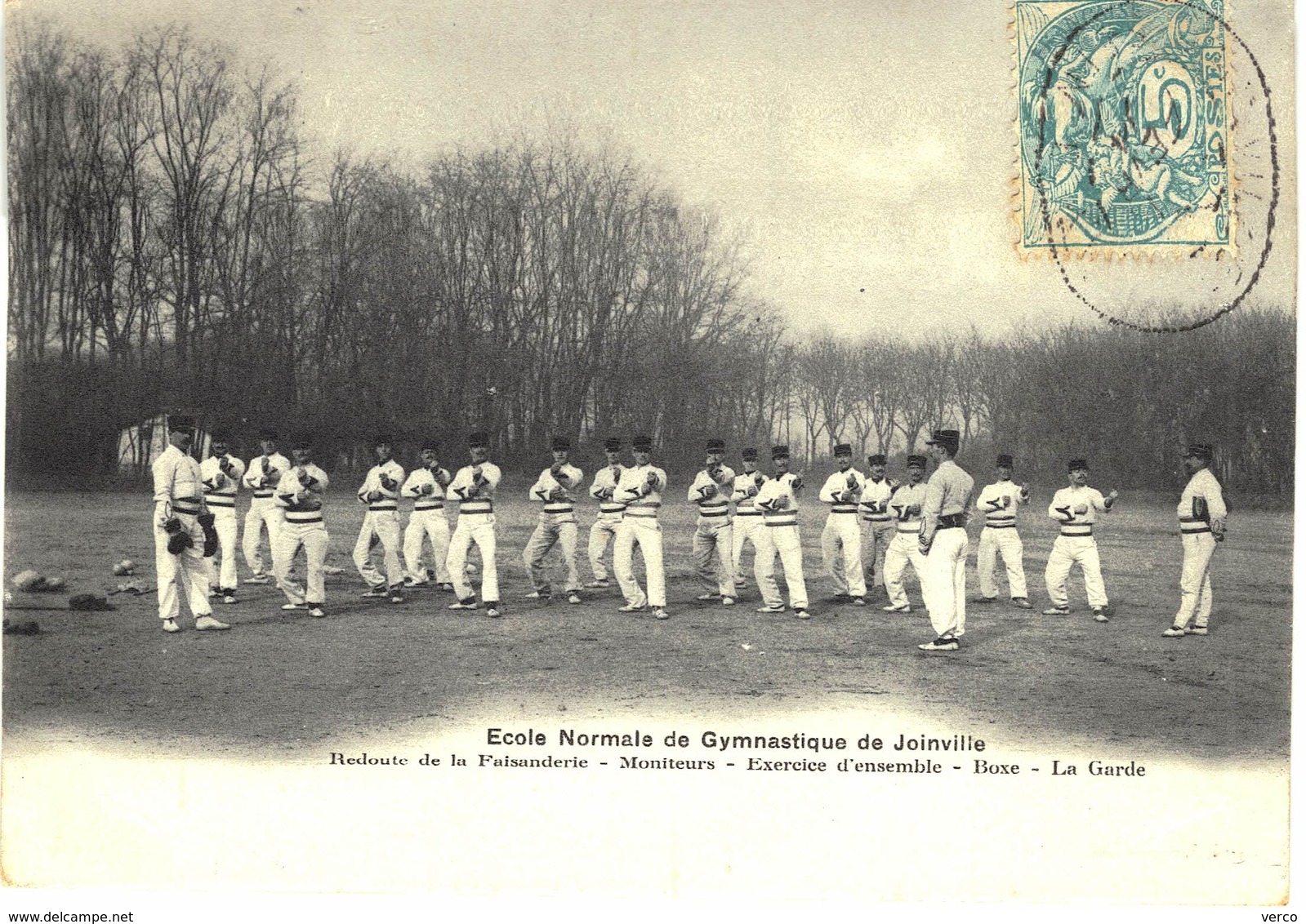 Carte POSTALE Ancienne De  JOINVILLE - Ecole De Gymnastique & D'Escrime - Boxe, La Garde - Joinville Le Pont