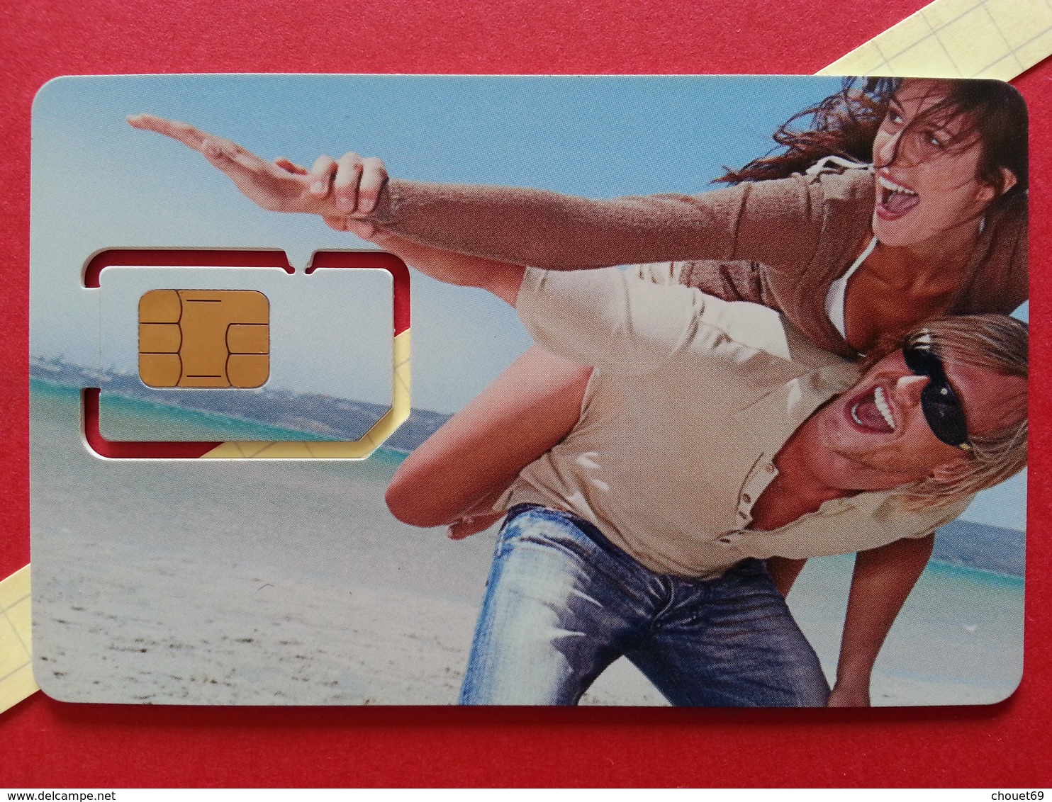 SPAIN SIM GSM Telefonica MoviStar Couple Cut Chip - Numbers Back USIM RARE MINT (BH1219b - Telefonica