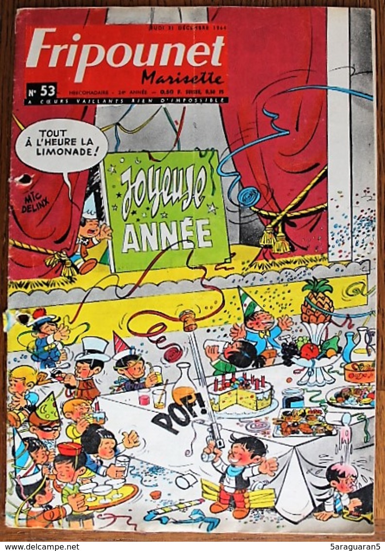 MAGAZINE FRIPOUNET ET MARISETTE - 24 ème Année (1964) - Numéro 53 - Fripounet