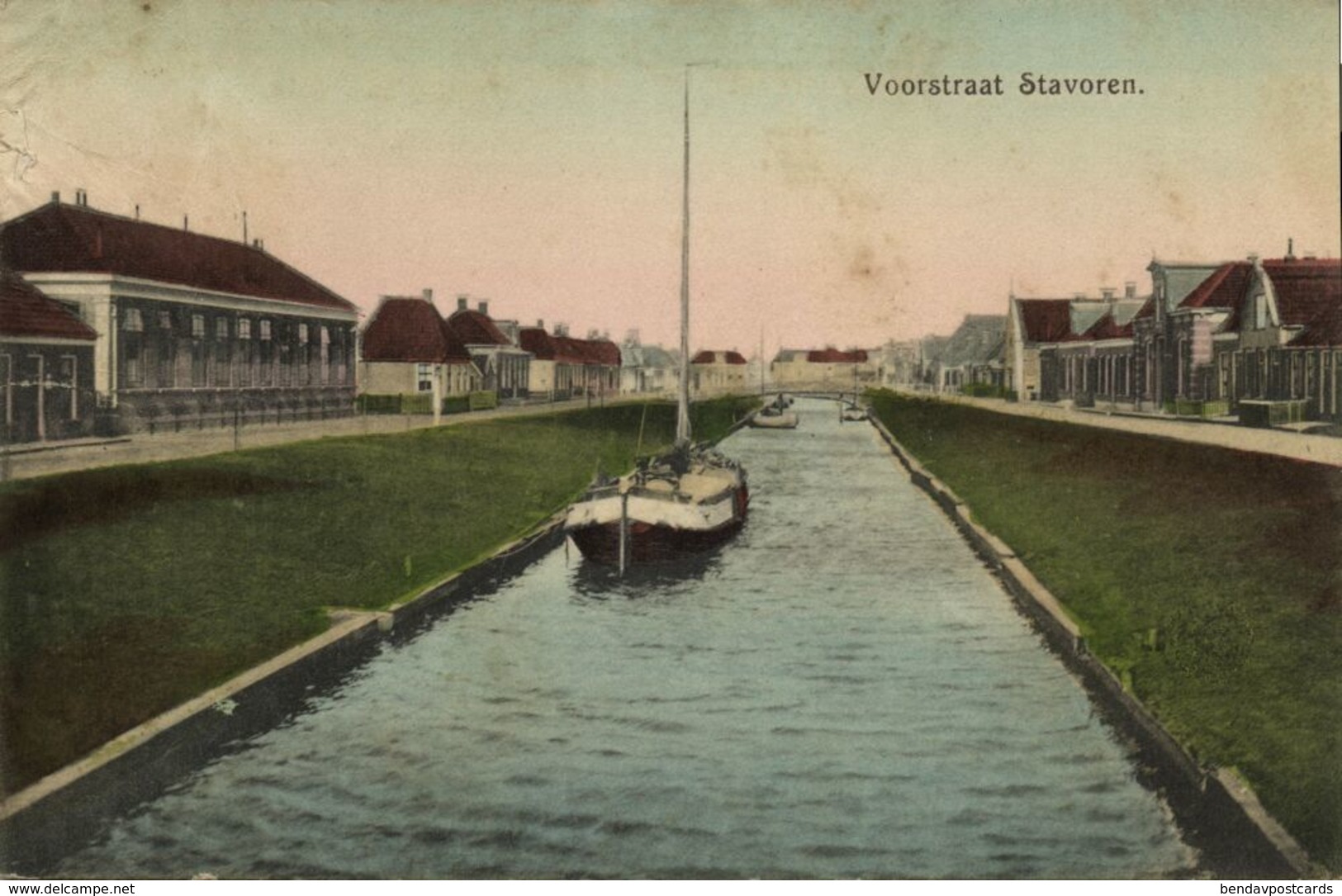 Nederland, STAVOREN, Voorstraat (1910s) Ansichtkaart - Stavoren