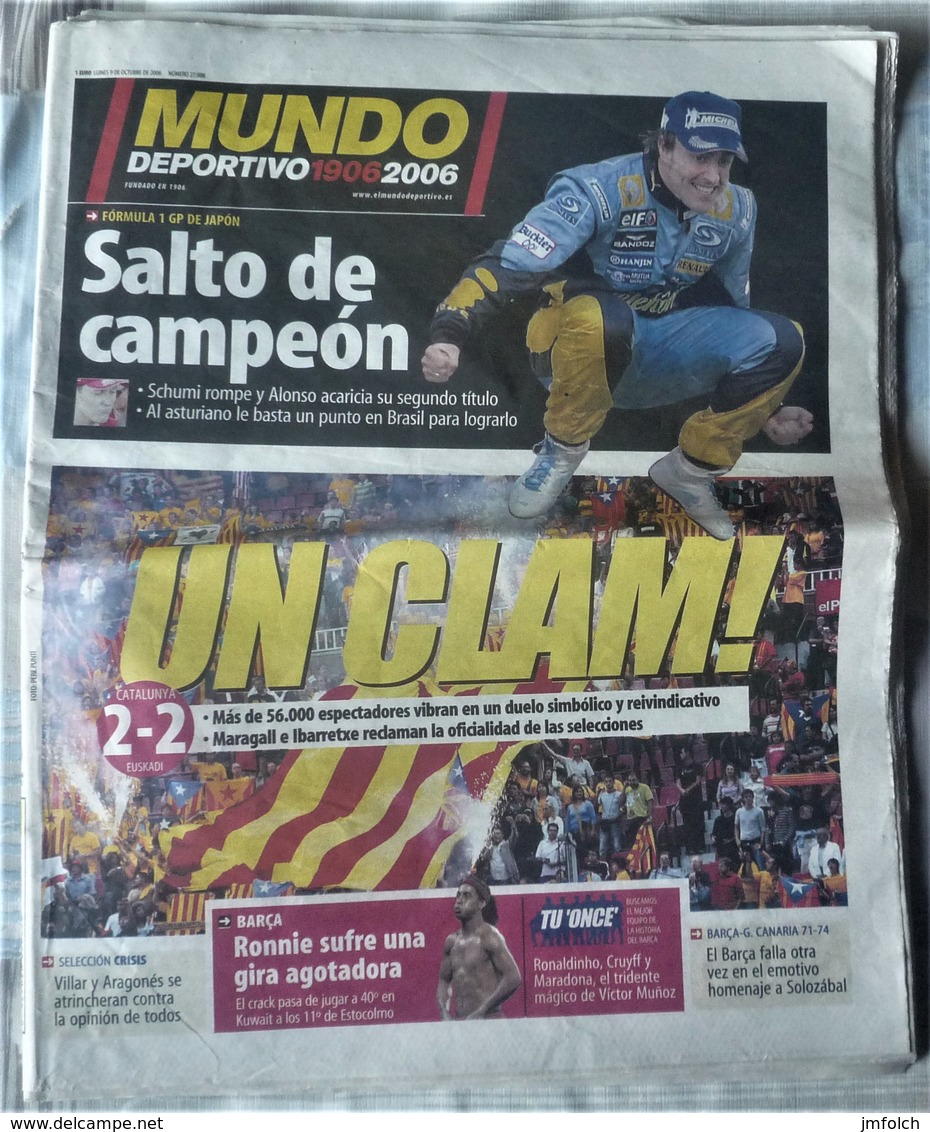 MUNDO DEPORTIVO DE 9 DE OCTUBRE DE 2006 - [3] 1991-Hoy