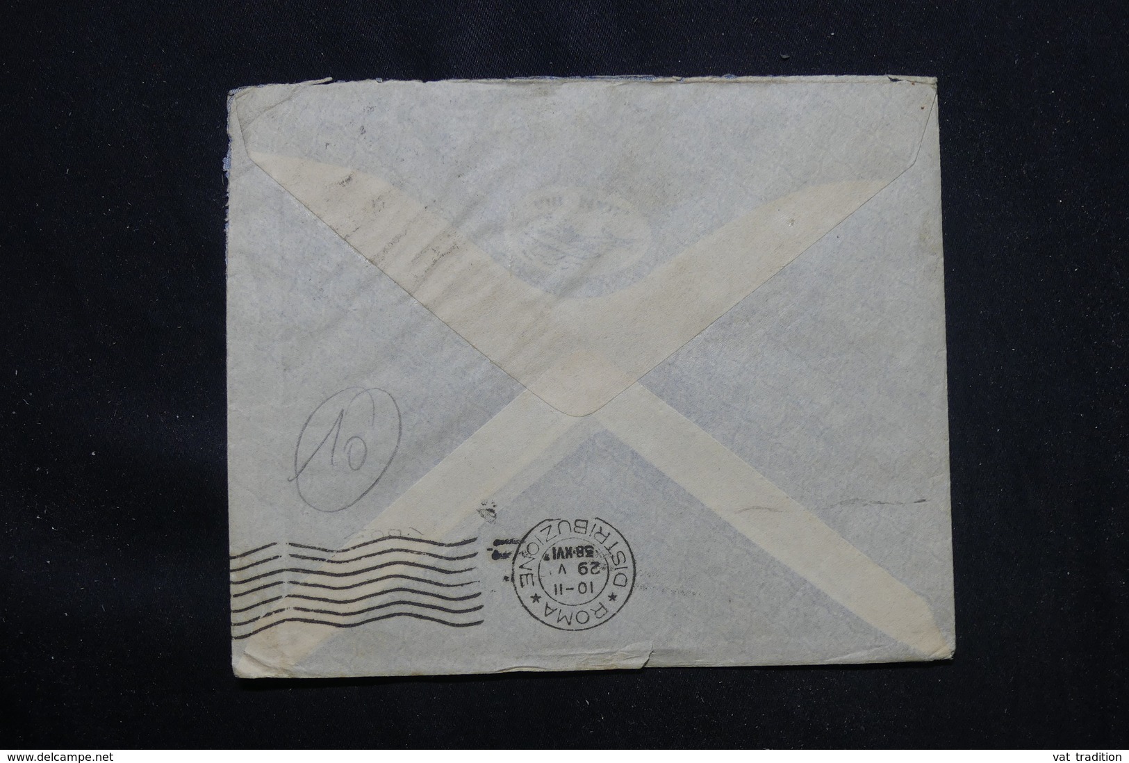 INDE - Affranchissement Plaisant De Khandal Sur Enveloppe Pour Rome En 1938 Par Avion - L 59989 - 1936-47 Koning George VI