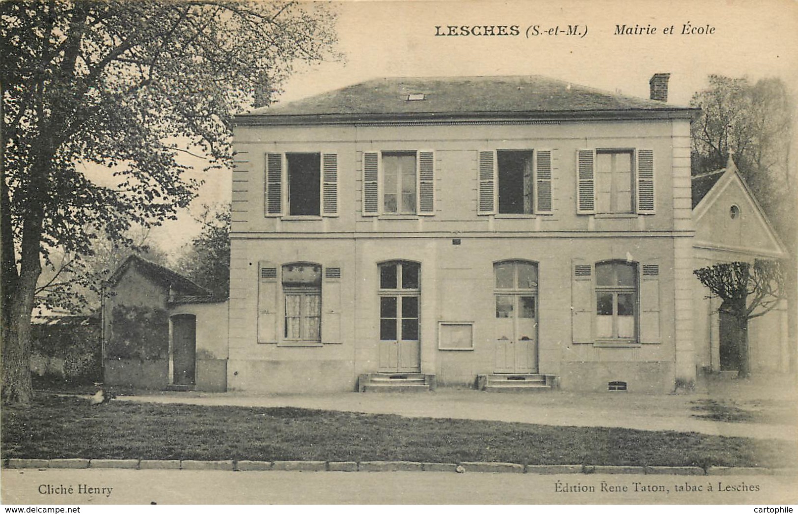 77 - LESCHES - Mairie Et Ecole - Other & Unclassified