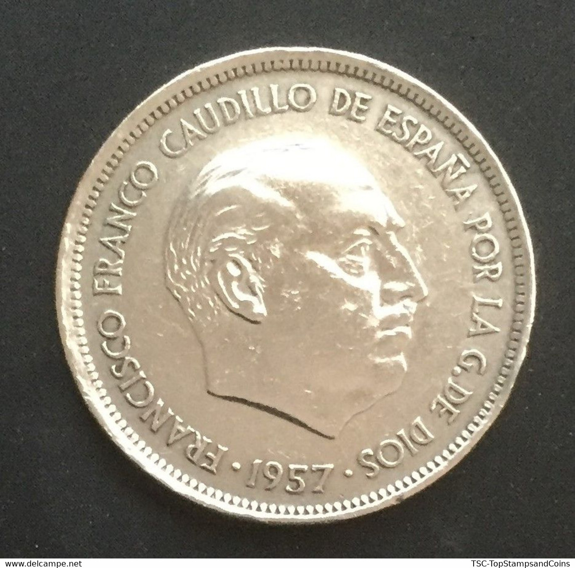 $$ESP1200 - Francisco Franco 25 Pesetas Coin - Spain - 1957 - Otros & Sin Clasificación