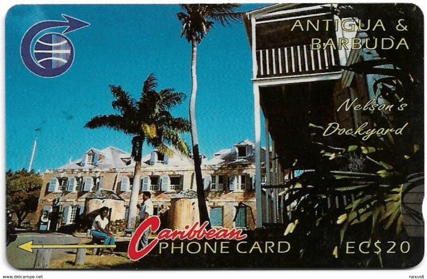 Antigua & Barbuda - Nelson's Dockyard, 3CATB, 1990, 35.500ex, Used - Antigua And Barbuda