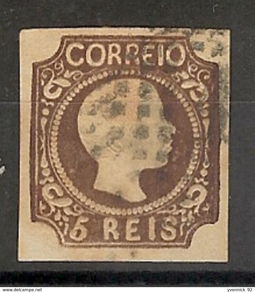 Portugal_ ( 1856) N°9  Brun Noir Oblit. - Used Stamps