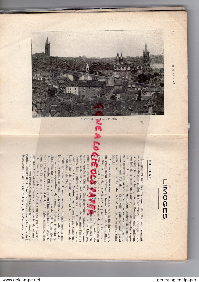 87- LIMOGES ET LE LIMOUSIN- GUIDE ILLUSTRE 1934- AVEC PHOTOS ET PLANS ET TRES NOMBREUSES PUBLICITES - Limousin