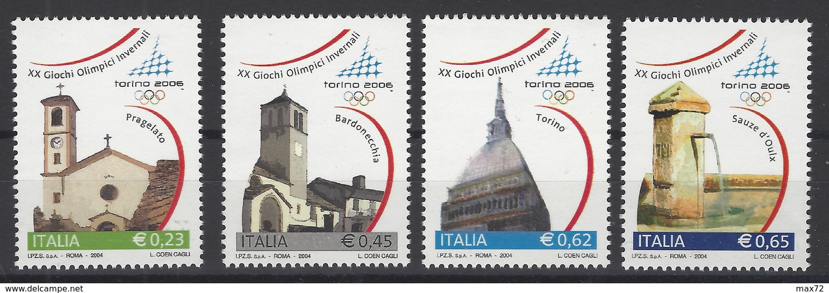 ITALIA 2004 20°GIOCHI OLIMPICI INVERNALI TORINO 2006 MNH/** - 2001-10:  Nuovi