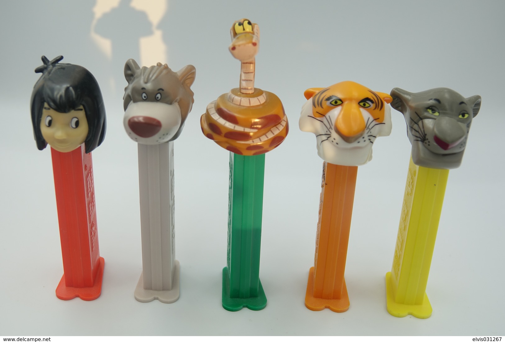 Vintage PEZ DISPENSER : The Jungle Book 2 FULL SET - 2003 - Us Patent Hungary/Slovenia Made L=11cm - Figurini & Soldatini