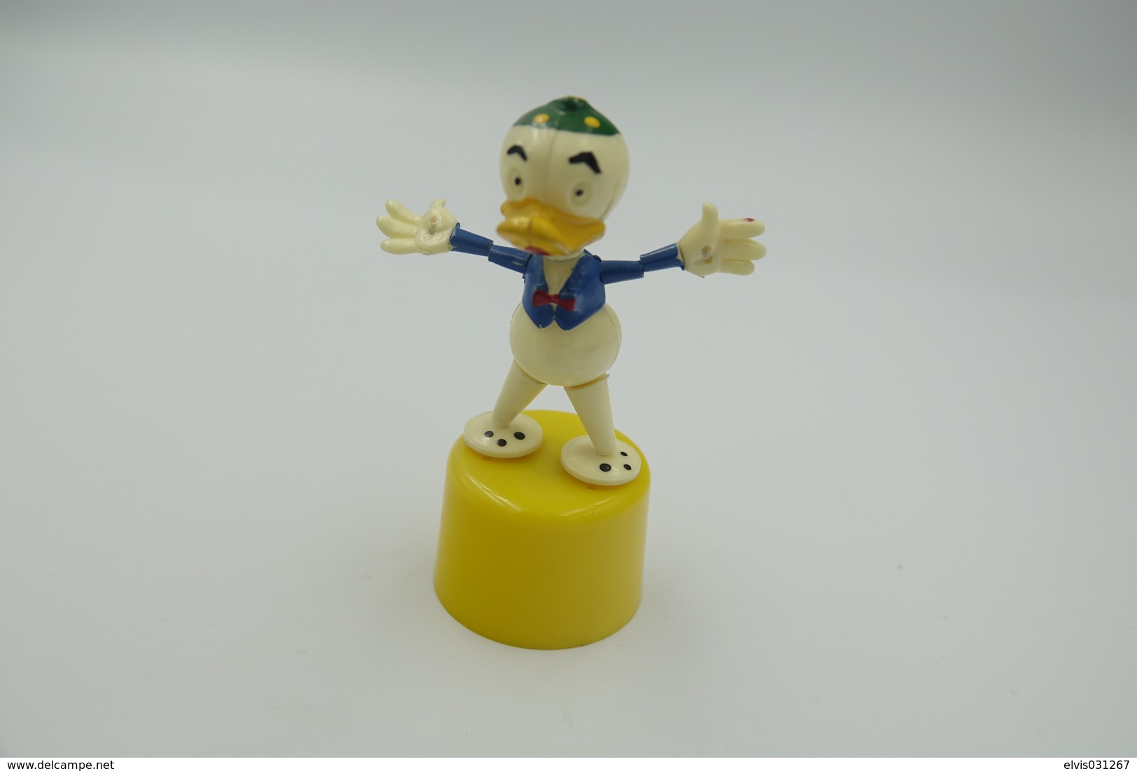 Vintage FIGURE : PUSH PUPPET Walt Disney Productions Louie - Huey Dewey And Louie RaRe - 1960-70's - RaRe  - Figuur - Other & Unclassified