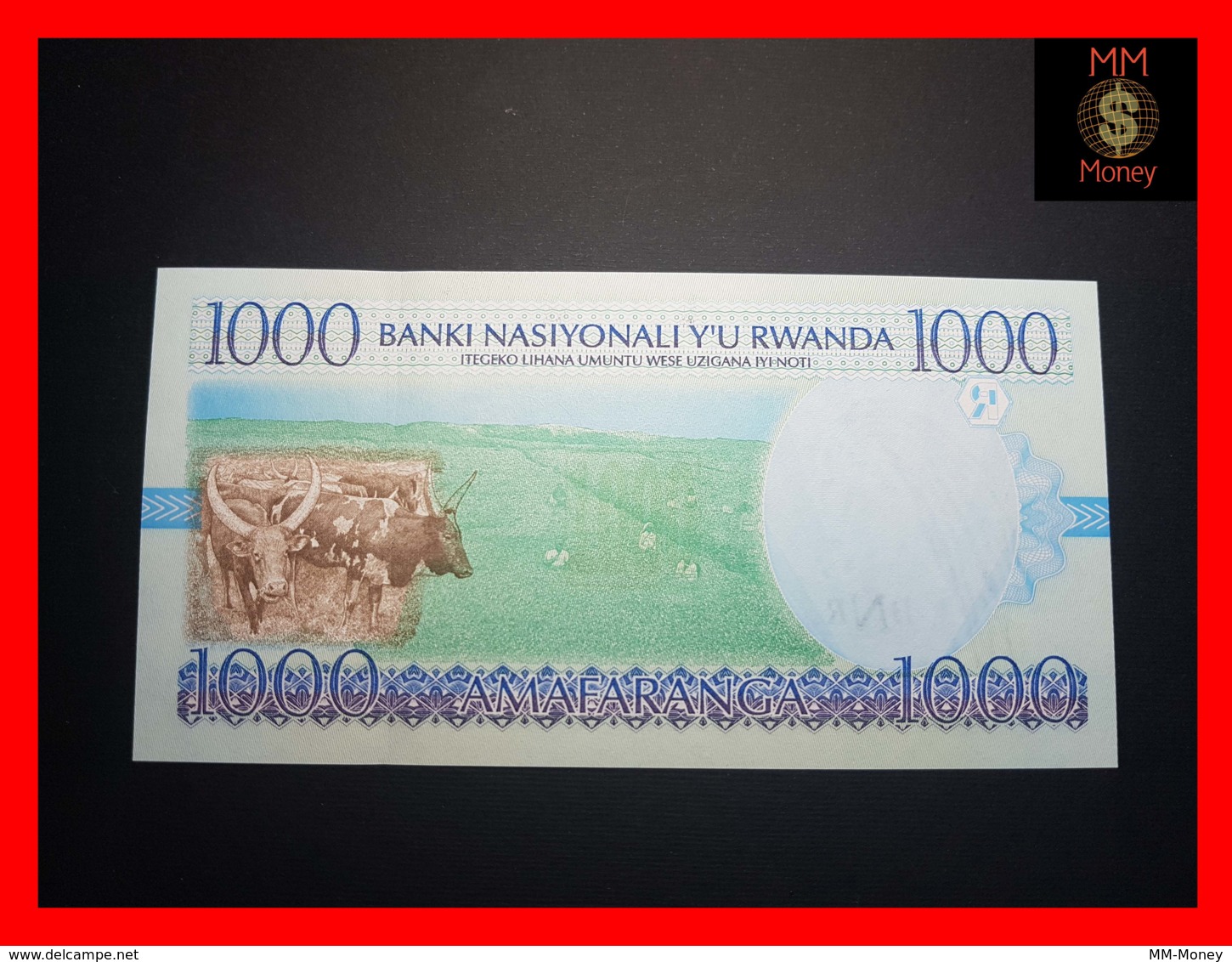 RWANDA 1.000 1000 Francs 1.12.1998  P. 27 B  UNC - Ruanda