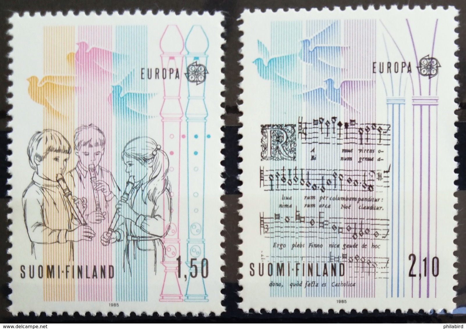 EUROPA        ANNEE 1985        FINLANDE      N° 932/933           NEUF** - 1985