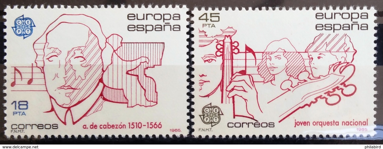 EUROPA        ANNEE 1985        ESPAGNE      N° 2406/2407           NEUF** - 1985
