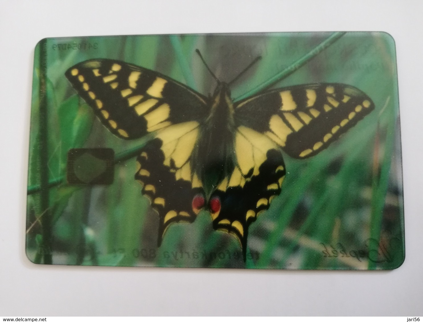 HONGARIA  800FT    CHIP CARD  TRANSPARANT BUTTERFLY      Fine Used    **1843** - Ungarn