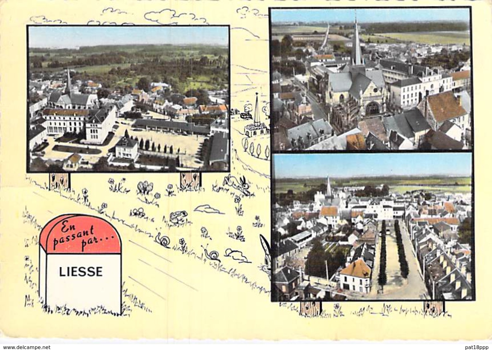 02 - LIESSE Vue Panoramique - CPSM Village (1.300 Habitants ) Dentelée Grand Format 1979 - Aisne - Otros & Sin Clasificación