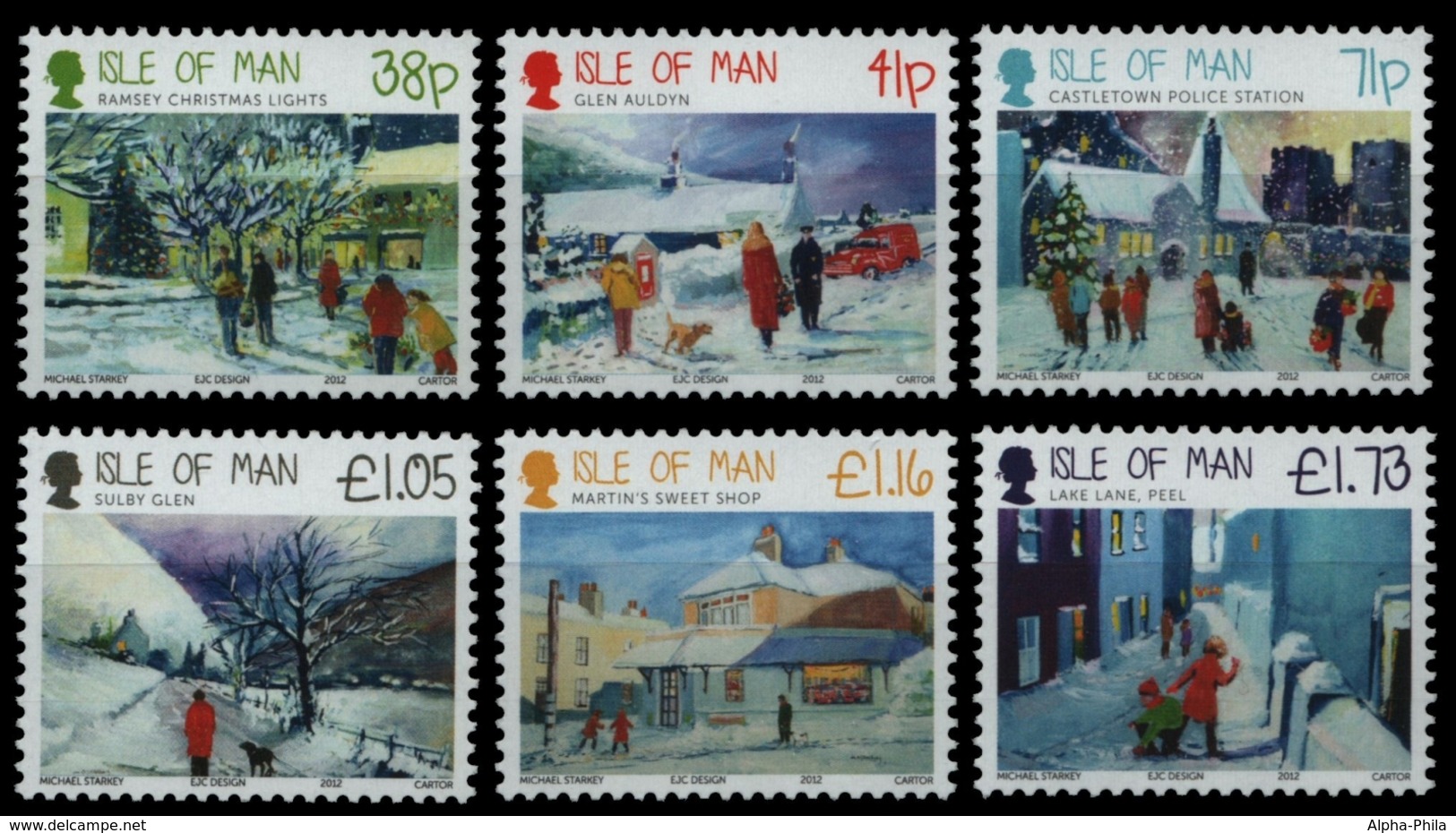 Isle Of Man 2012 - Mi-Nr. 1808-1813 ** - MNH - Weihnachten / X-mas - Isle Of Man