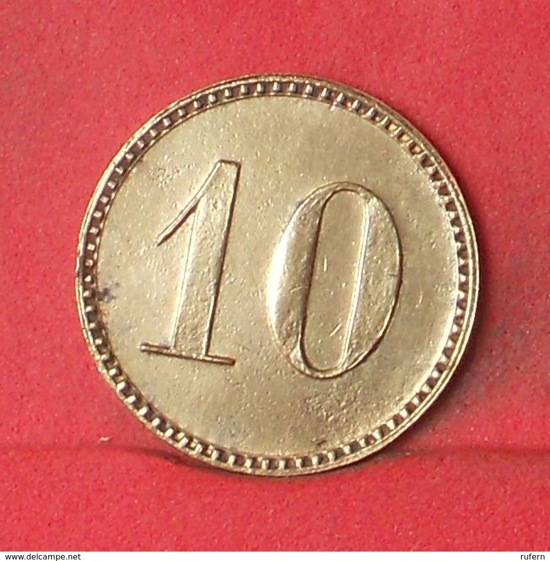GERMANY 10 PFENNIG 1871-1948 - WERT-MARKE       - (Nº35212) - Monetari/ Di Necessità