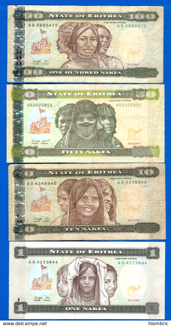 Erythrée  4   Billets - Eritrea