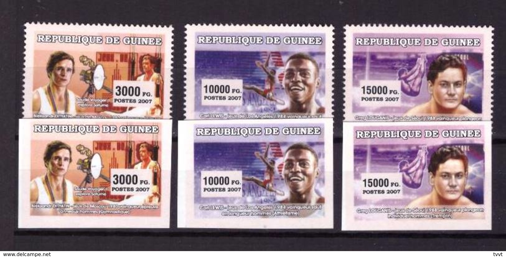 Guinea, 2007. [gu-70] History Of The Olympic Games (perf+imperf) - Other & Unclassified