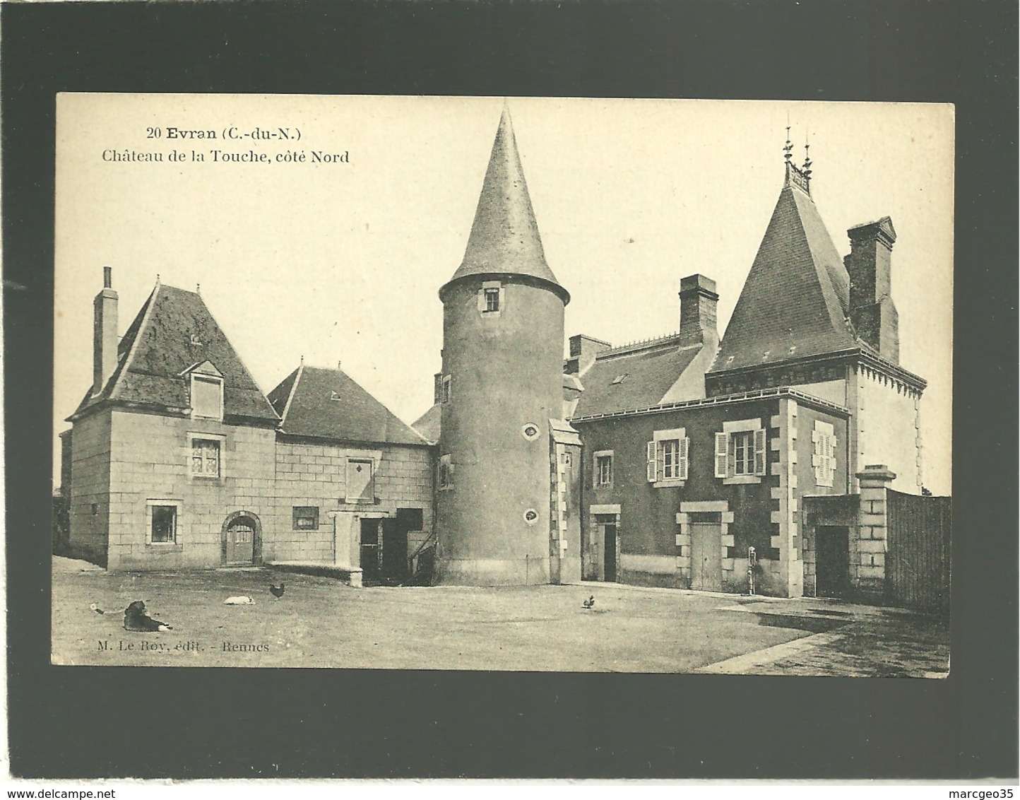 22 évran Chateau De La Touche Côté Nord édit. Le Roy N° 20 - Evran