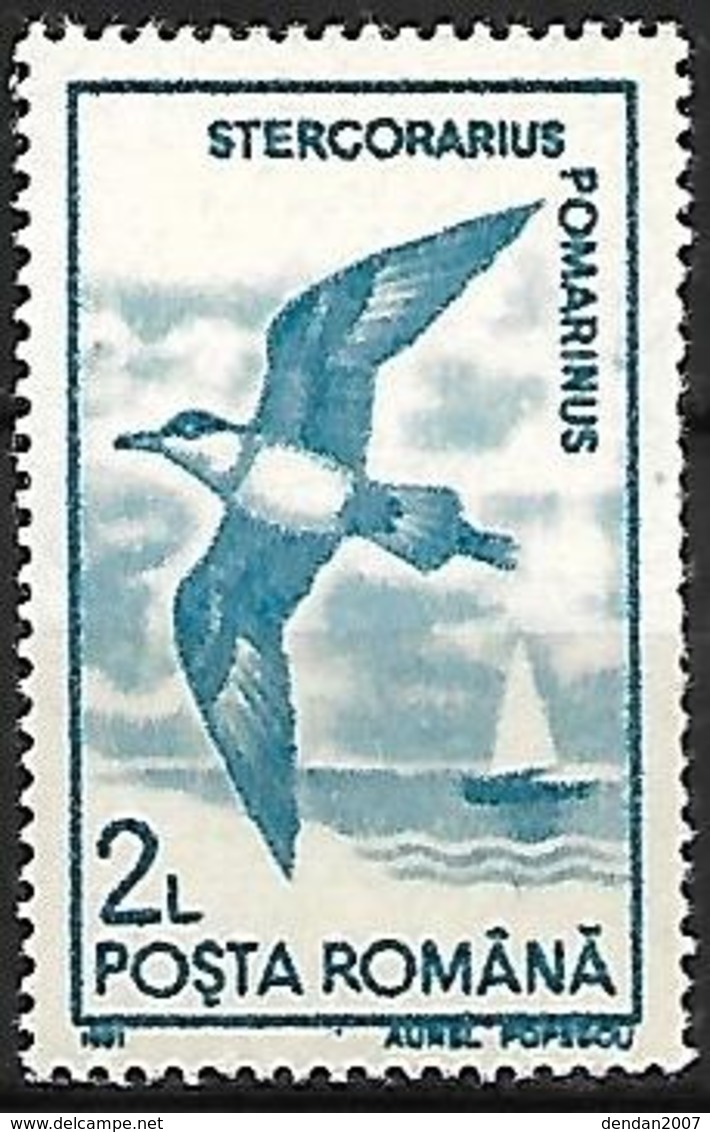 Romania - MNH 1991 :      Pomarine Jaeger   - Stercorarius Pomarinus - Mouettes