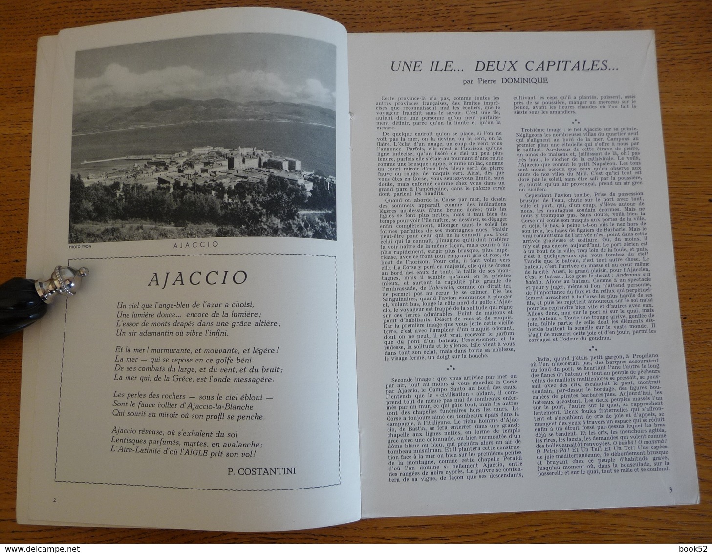 CORSE (La FRANCE à TABLE - Gastronomie Et Tourisme) Année 1956 - Corse