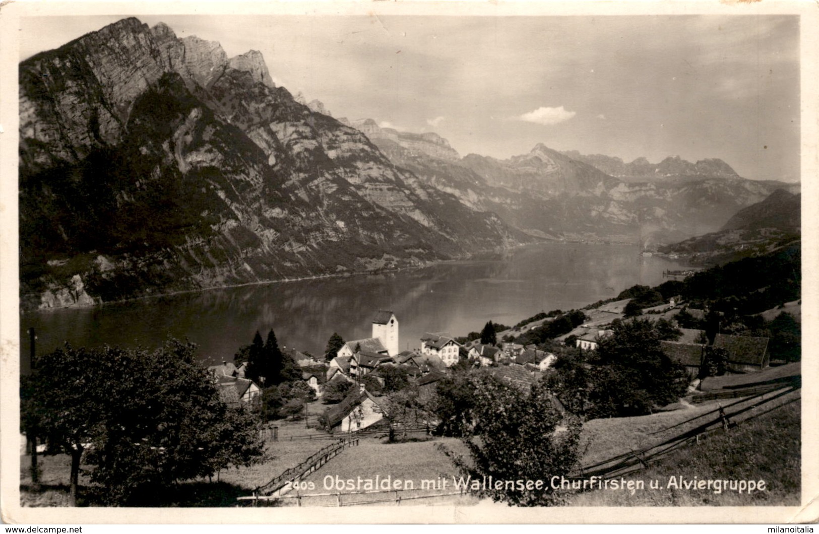 Obstalden Mit Wallensee, Churfirsten U. Alviergruppe (2403) - Obstalden