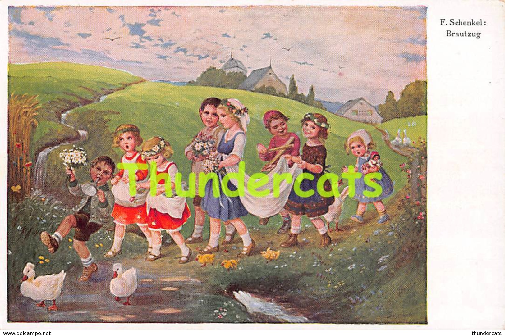 CPA ILLUSTRATEUR ENFANT SCHENKEL ARTIST SIGNED CARD CHILD CHILDREN - Schenkel, Franziska