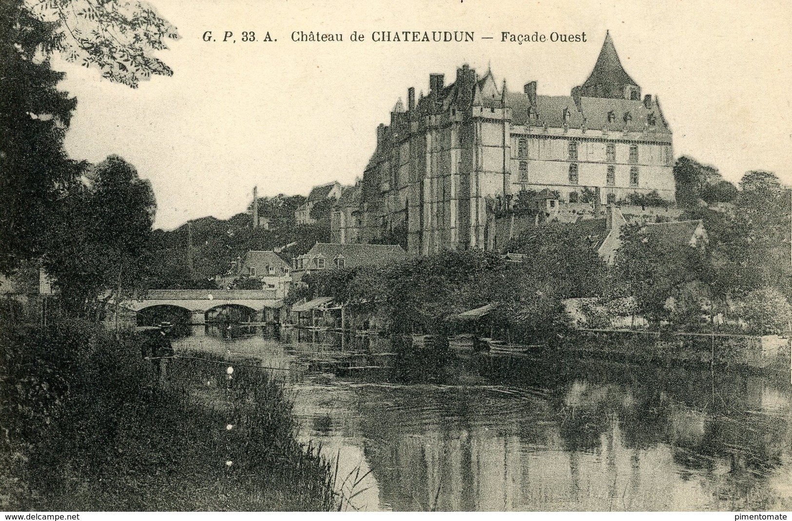 CHATEAUDUN CHATEAU FACADE OUEST - Chateaudun