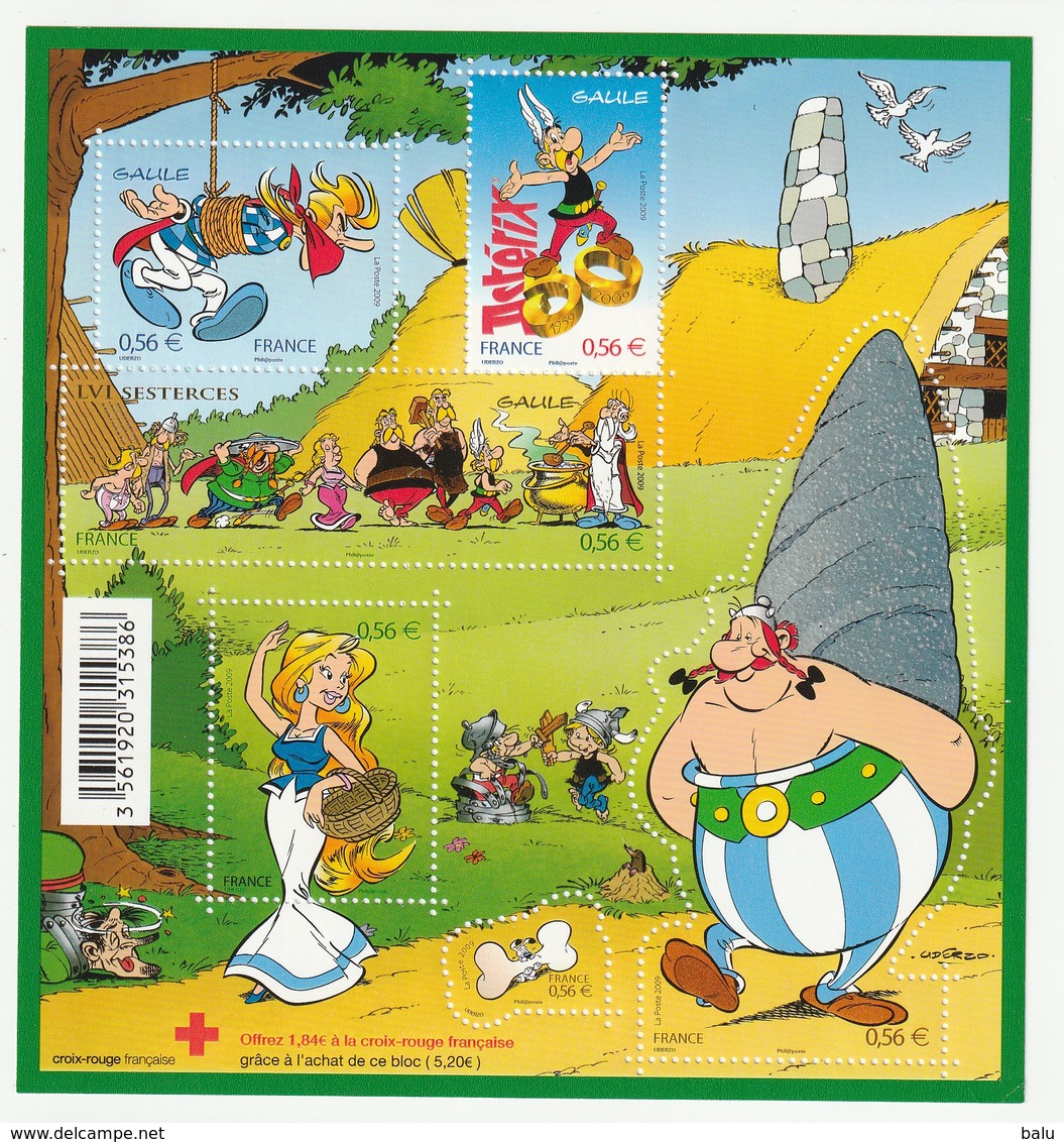 France Frankreich 2009 Yvert No F4425 **, Michel Block 123 ** Comics Asterix - Mint/Hinged