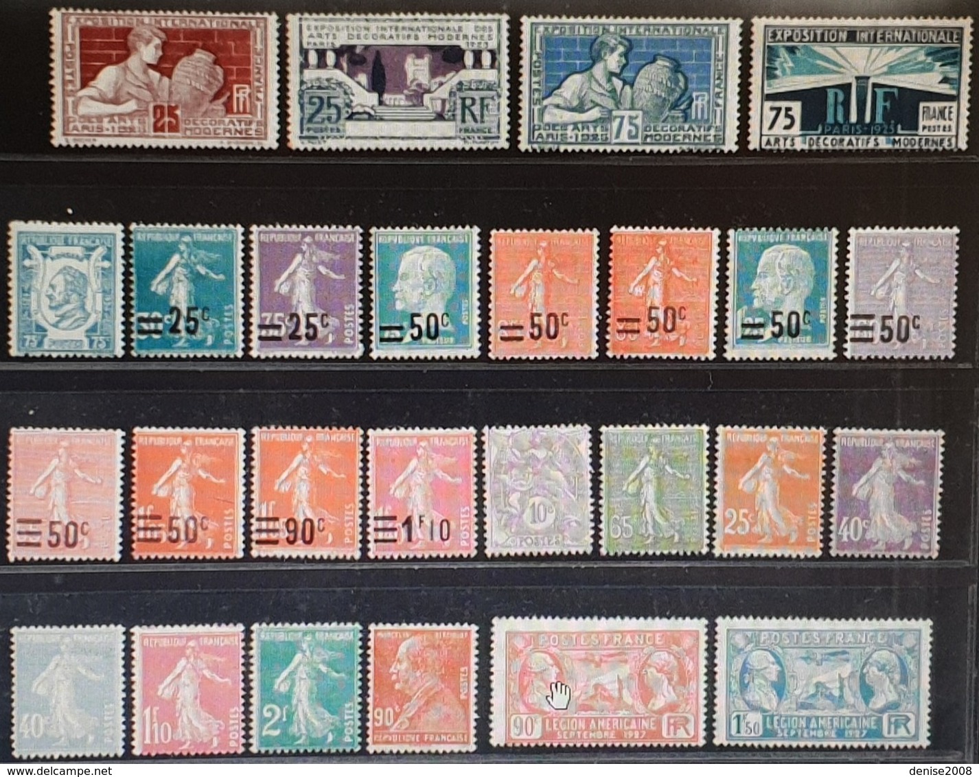 Lot de Timbres des Années 1900/32 cote: 1150 € à 14,5% de la cote  Neuf * TB