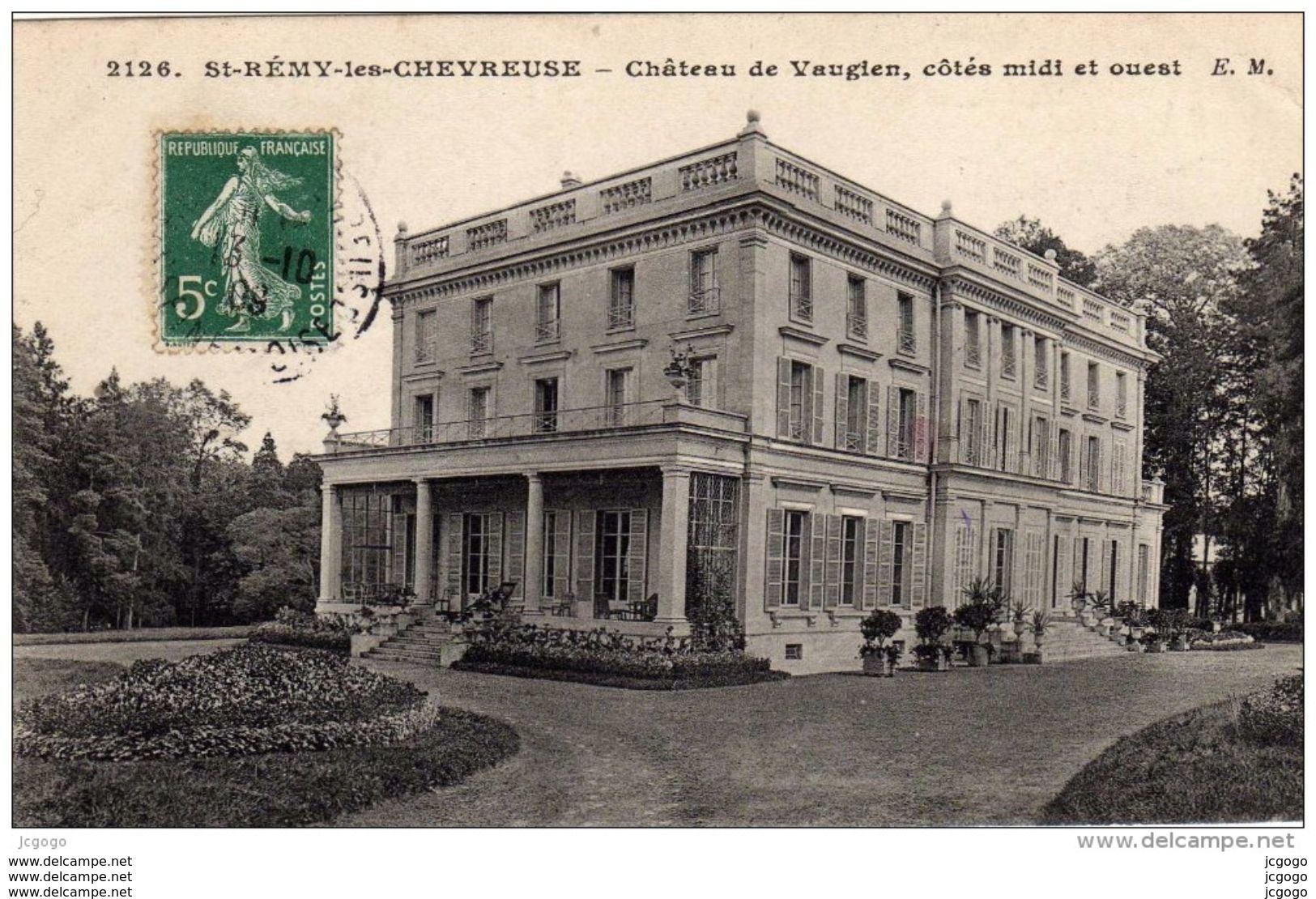 SAINT-RÉMY-les-CHEVREUSE. Château  De Vaugien, Côtés Midi Et Ouest. Carte écrite En 1909 - St.-Rémy-lès-Chevreuse