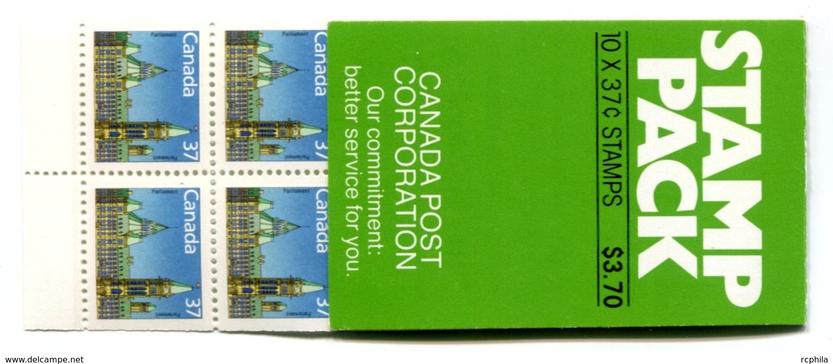 RC 16578 CANADA BK97 PARLIAMENT BUILDINGS ISSUE CARNET COMPLET BOOKLET MNH NEUF ** - Volledige Boekjes